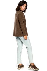 Camel Brown Simple Fall Sweater