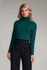 Green Classic Tourtleneck Blouse