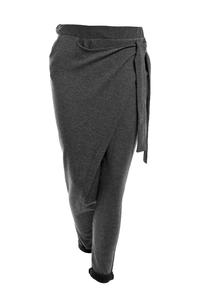 Dark Grey Street Style Baggy Pants