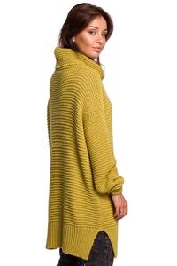 Women's Oversize Turtleneck Sweater - Lime