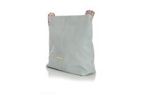 Grey Comfy Large Bag with Colorful Strap