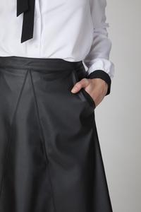 Black A-Line Skirt with Pockets