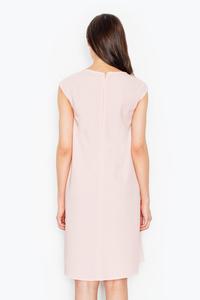 Light Pink Asymmetric Hem Romantic Swing Dress