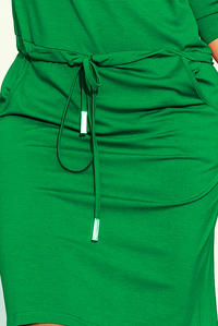 Green Sports Dress Drawstring Waist