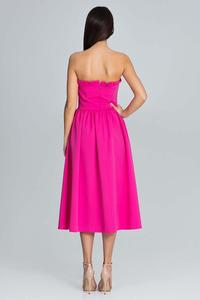 Midi Fuchsia Corset Dress