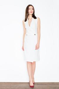 Ecru Knee Lenght Shirt Dress