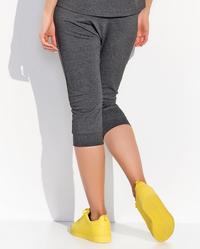Dark Grey Knee Length Pront Pockets Training Pants