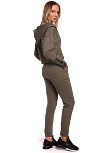 Sweatpants with Stripes (Khaki)