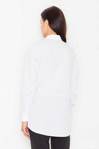 White Front Pockets Shirt