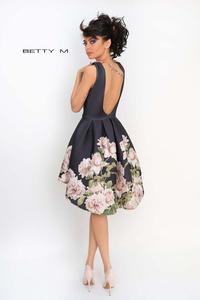 Black Open Back Floral Print Dress