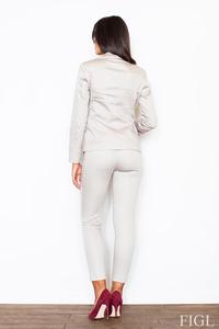 Beige Classic Slim Tailored Cigarette Trousers 