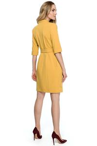Yellow Belted Mini Dress