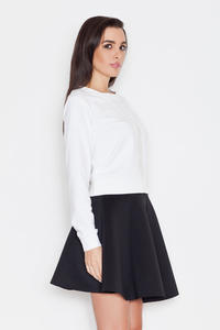 Black Light Pleates High Waist Mini Skirt