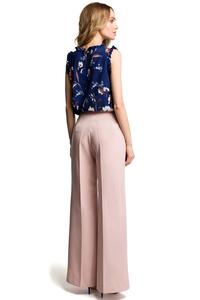 Elegant Wide-Leg Pants Powder Pink