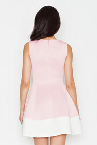 Pink Sleeveless Retro Style Mini Dress