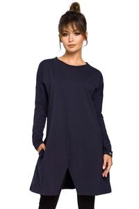 Navy Blue Flared Casual Tunic