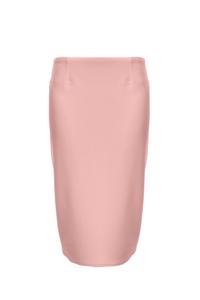 Pink Elegant Pencil Midi Skirt