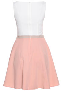 Pink Seam Bodice Flippy Dress with Contrast Belt