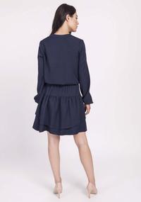 Light Navy Blue Dress Fastened with press studs