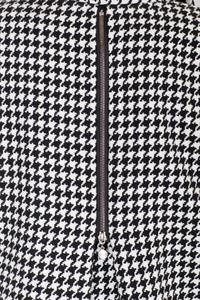 Houndstooth Short Fall/Spring Jacket with Zippers