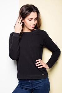 Black Long Sleeves Jumper with Big Bow