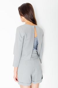 Grey Chic&Stylish Open Back Ladies Jumpsuit