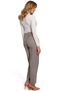 Ecru  Tourtleneck Drapped Sleeves Body