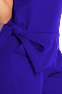 Blue Open Back Elegant Ladies Jumpsuit