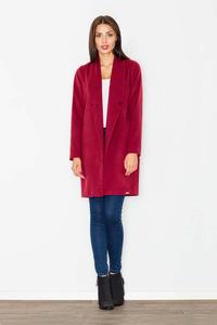 Dark Red Classic Short Coat