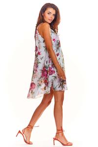 White Flowered Dress Summer Style