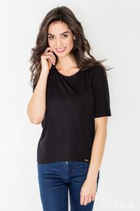 Black Classic Style Cut Out Back T-shirt
