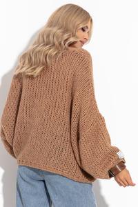 Carmel Oversized V-Neck Sweater