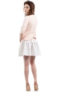 Apricot 3/4 Sleeves Top with Cute Bow