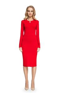 Red Pencil Slimming Dress 