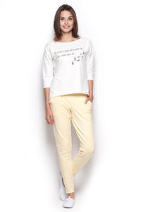 Yellow Comfy Hipster Long Pants