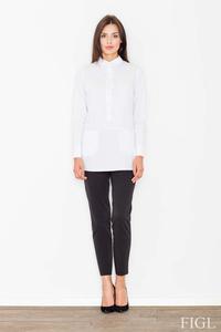 White Front Pockets Shirt