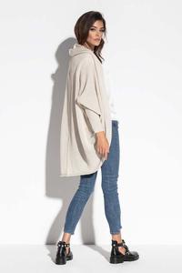 Beige Rounded Oversize Cardigan