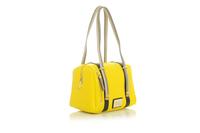 Yellow Comfy Long Striped Handles Bag