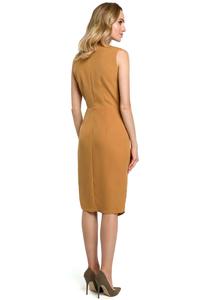 Cinnamon Elegant Pencil Sleeveless Dress