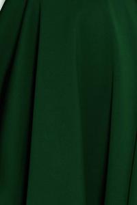 Green Elegant Dress Flared on Wide Straps