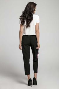 Black Comfy Trousers With a Stripe