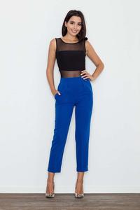 Blue Elegant Cigarette Ladies Pants