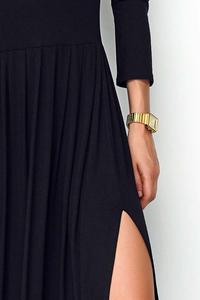 Maxi Dress Black Turtleneck