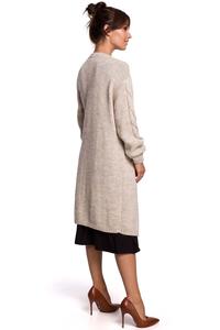 Long Cardigan without Clasp (Beige)