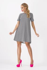 Black&White Houndstooth Mini Dress