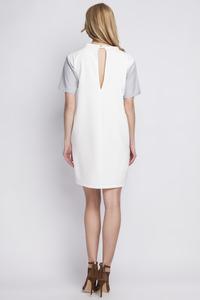 White Simple Cut-out Back Mini Dress