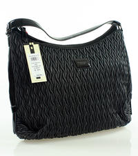 Black Patterned Comfy City Style Hand/Shoulder Bag