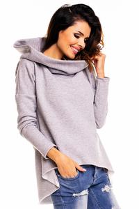 Grey Street Fashion Hoodie Longer Back