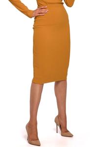 Modern Midi Skirt (Mustard)