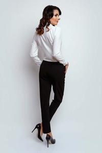 Black Classic Fabric Pants in Kant